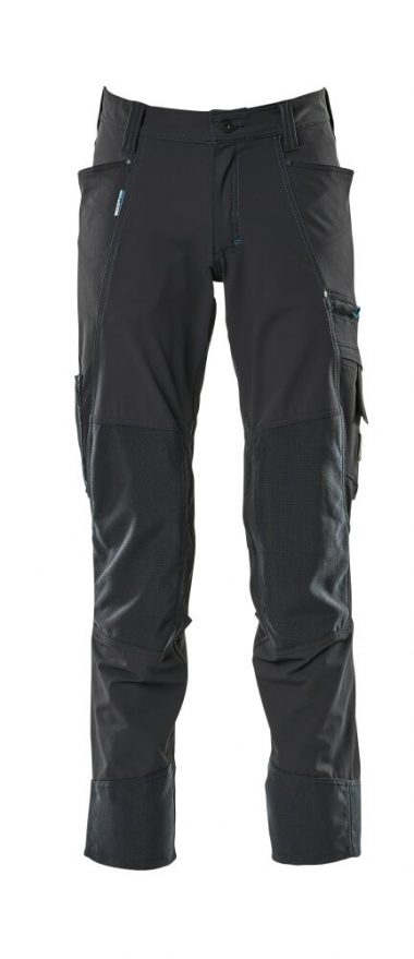 Trousers with kneepad pockets